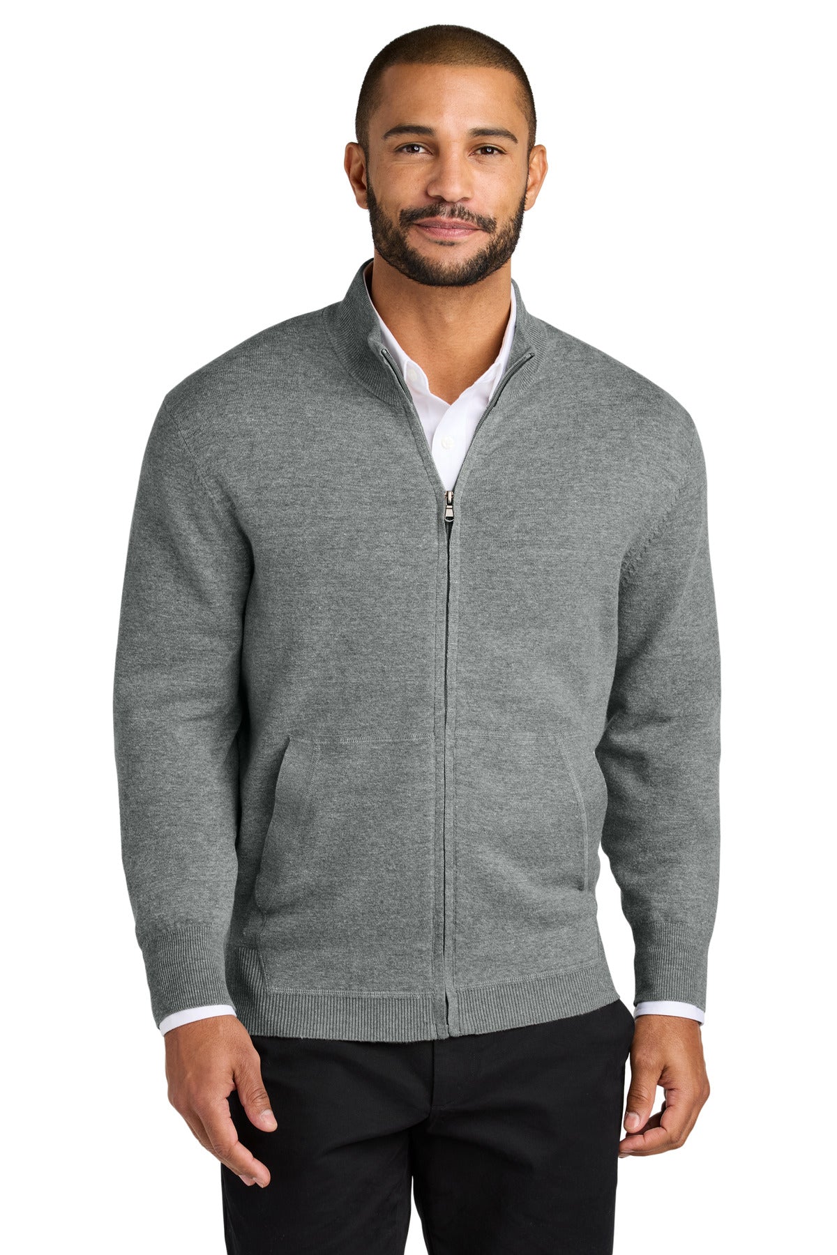 port authority ®  easy care full-zip sweater sw2901