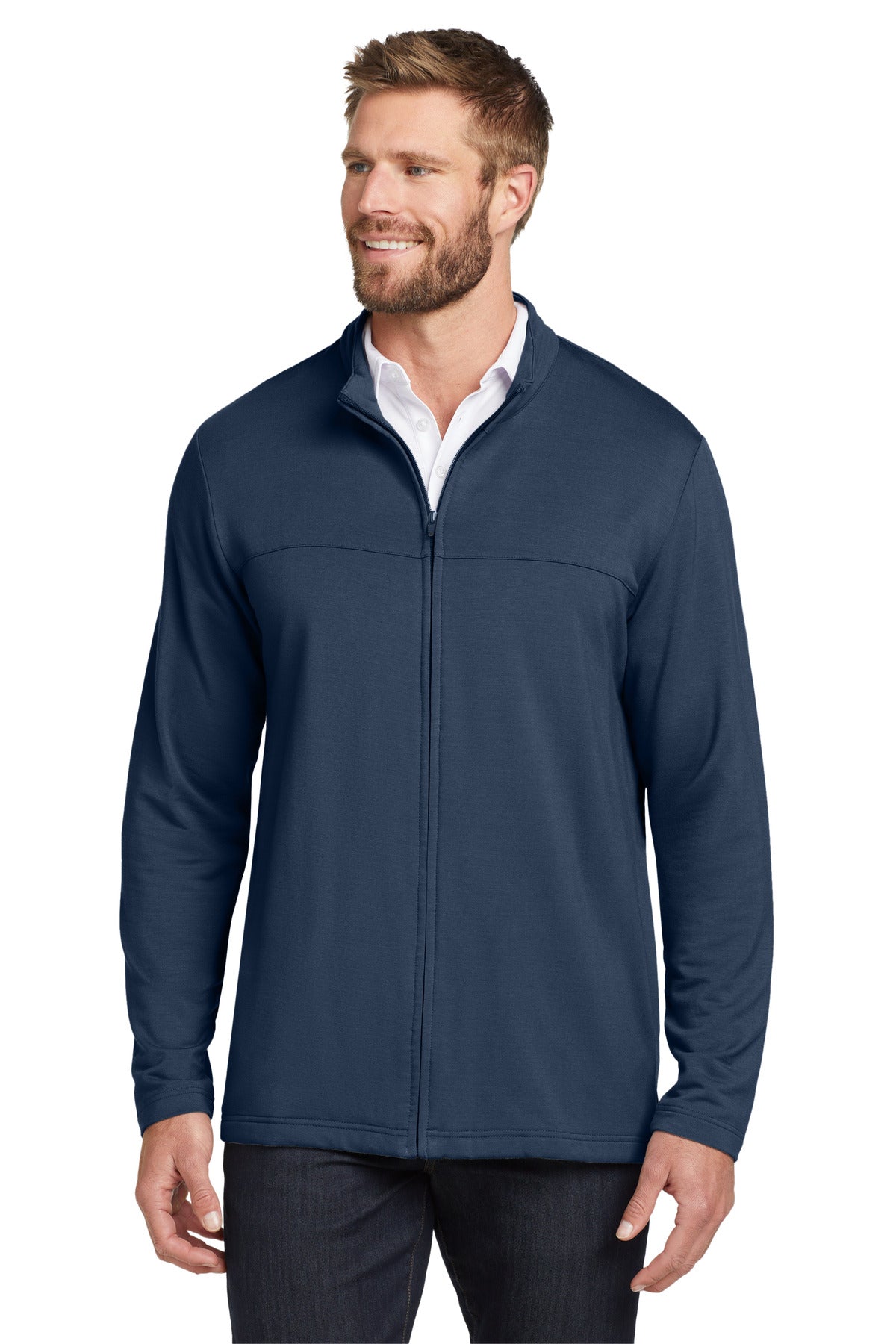travismathew newport full-zip fleece. tm1mu420