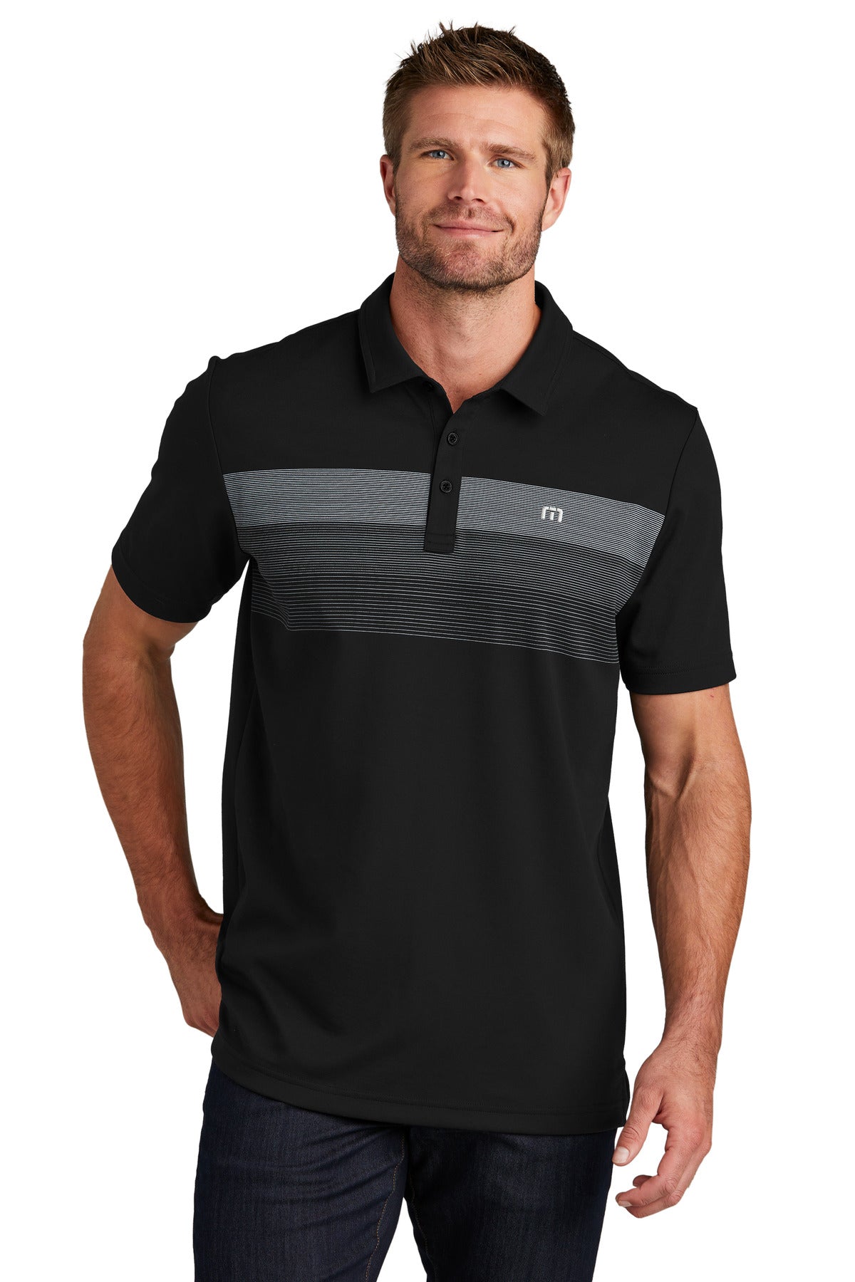 travismathew coastal chest stripe polo tm1my402