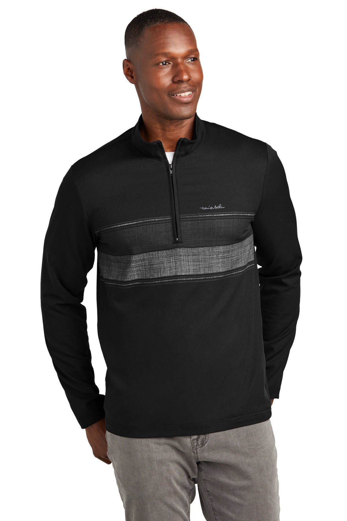 travismathew balboa chest stripe 1/4-zip tm1mz340
