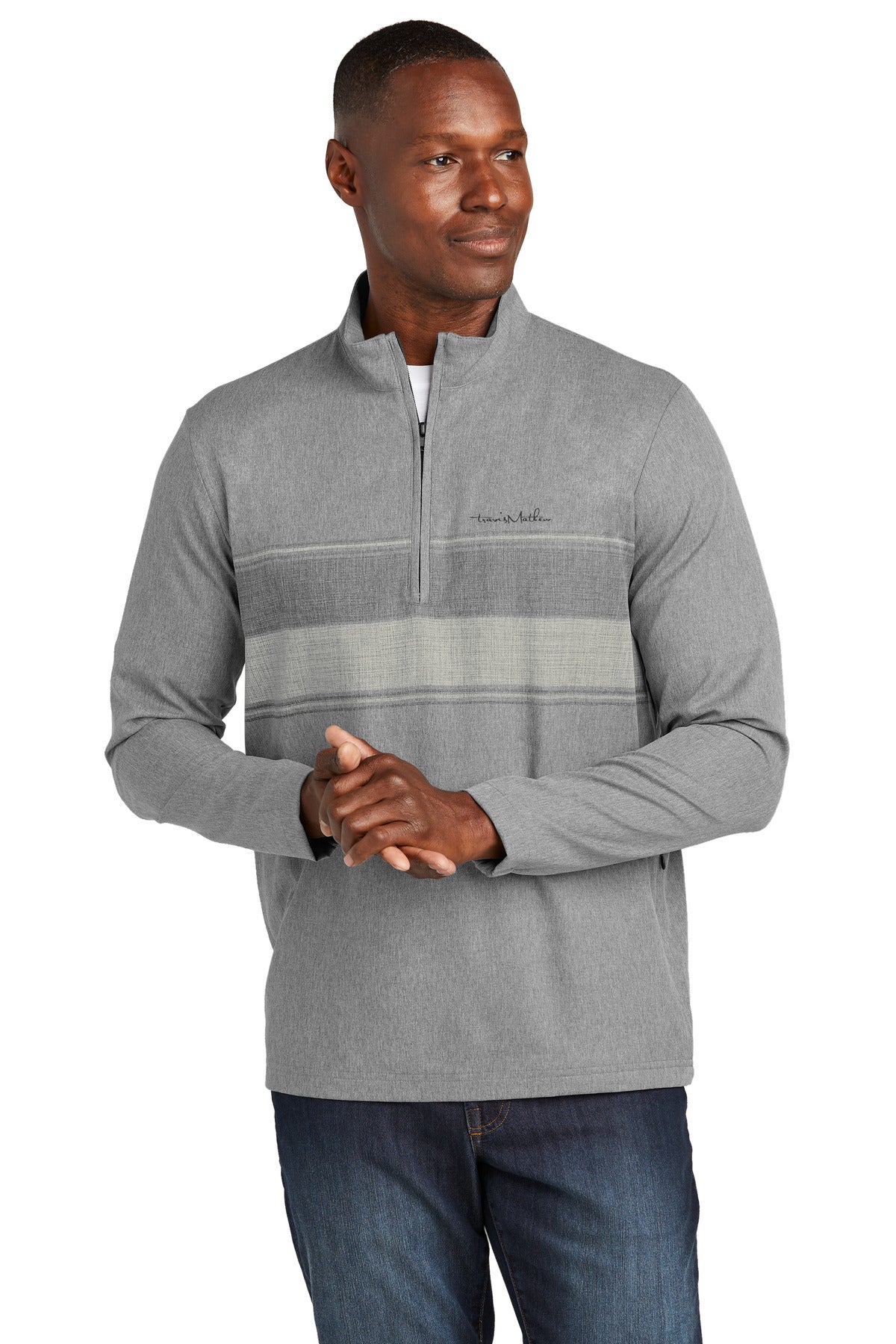 travismathew balboa chest stripe 1/4-zip tm1mz340