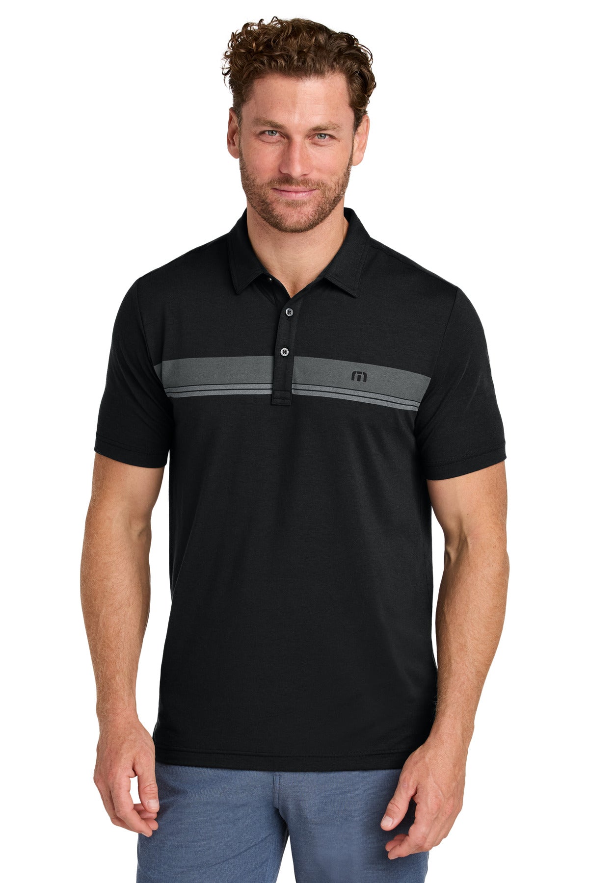 travismathew glenview stripe polo tma41462