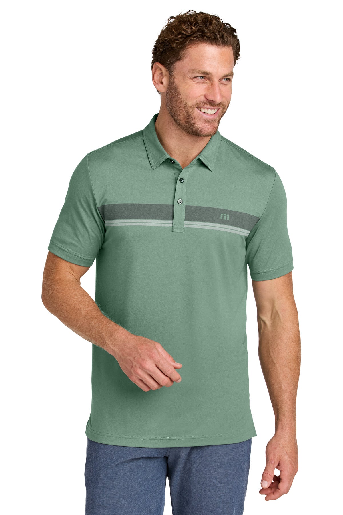 travismathew glenview stripe polo tma41462