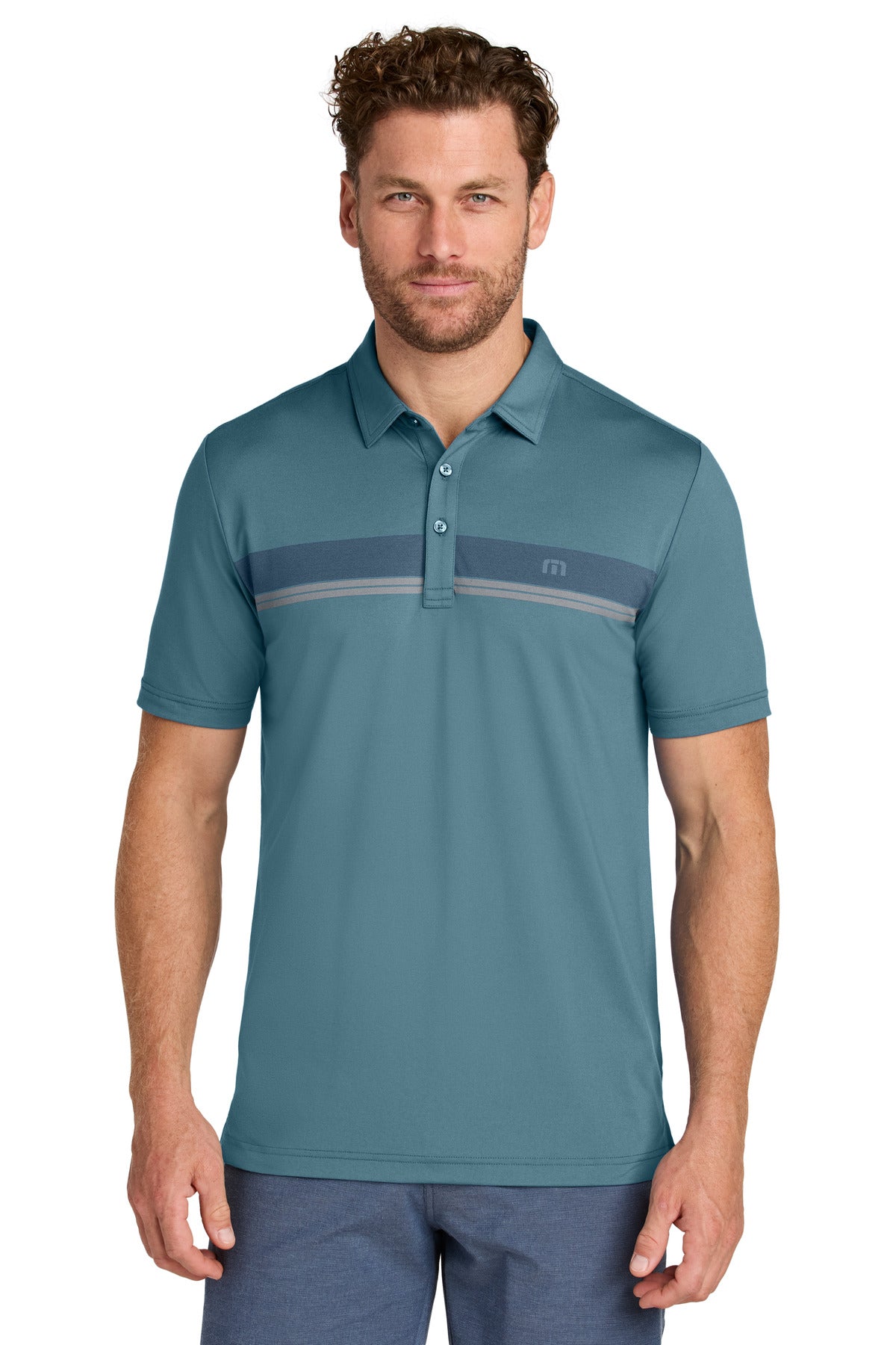 travismathew glenview stripe polo tma41462