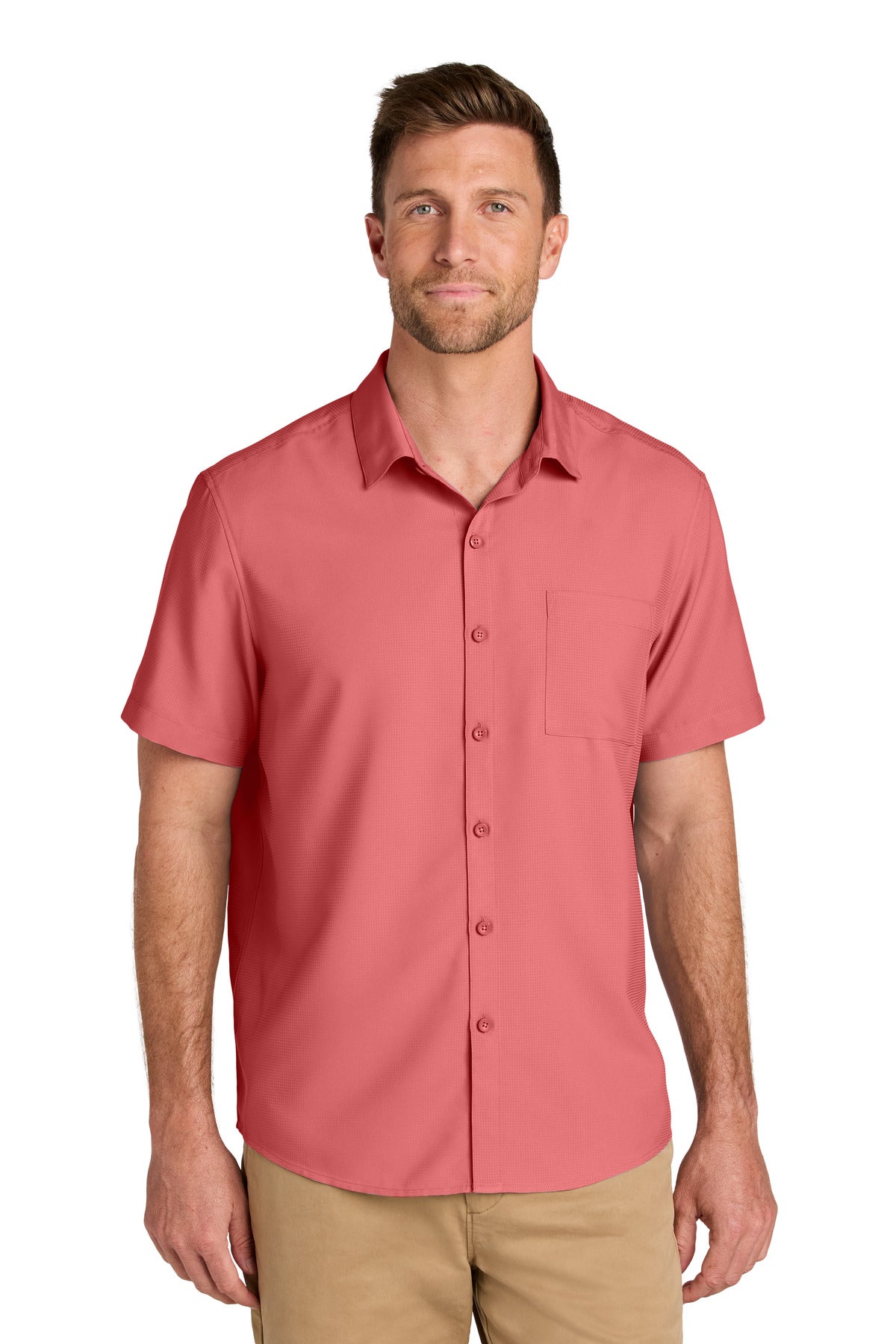 port authority ®  short sleeve uv dockside shirt w963
