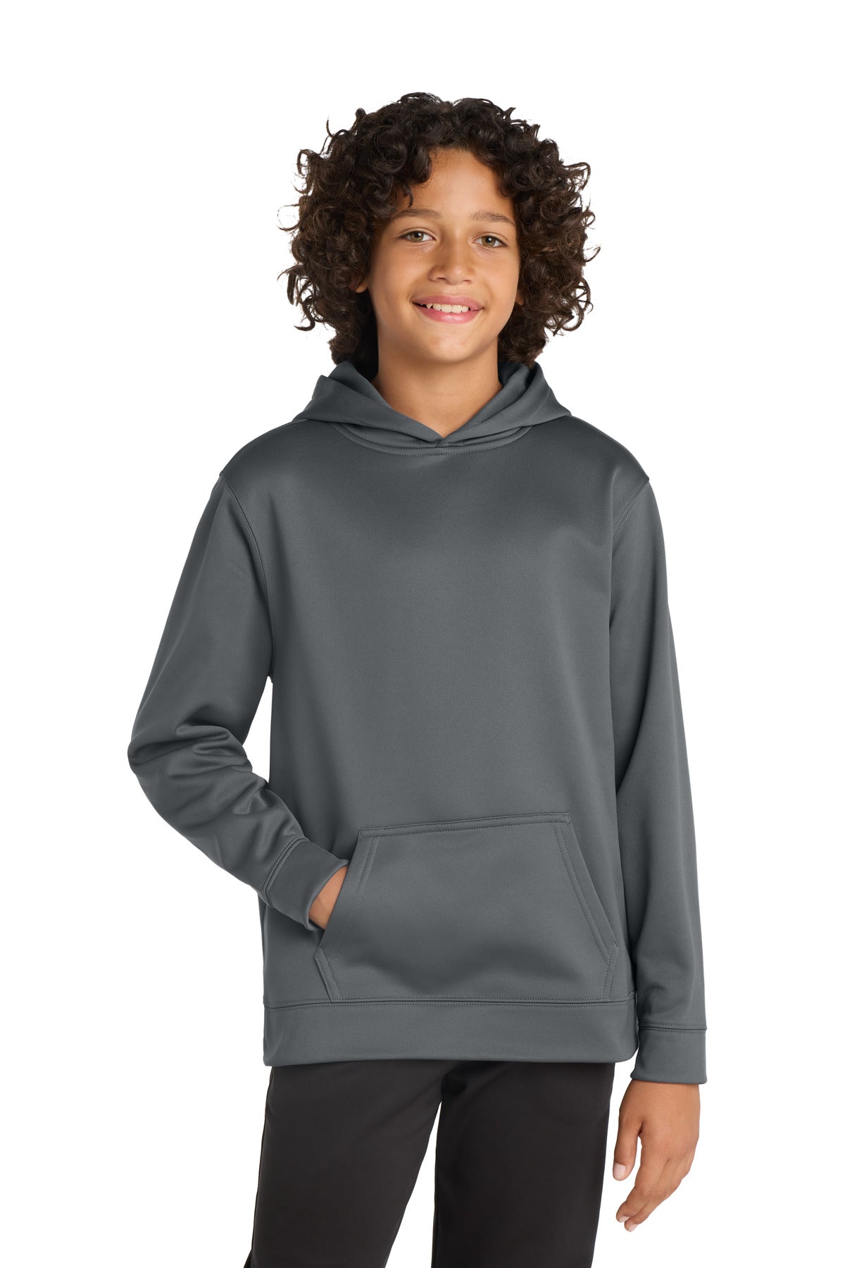 sport-tek ®  youth sport-wick ®  fleece hooded pullover. yst244