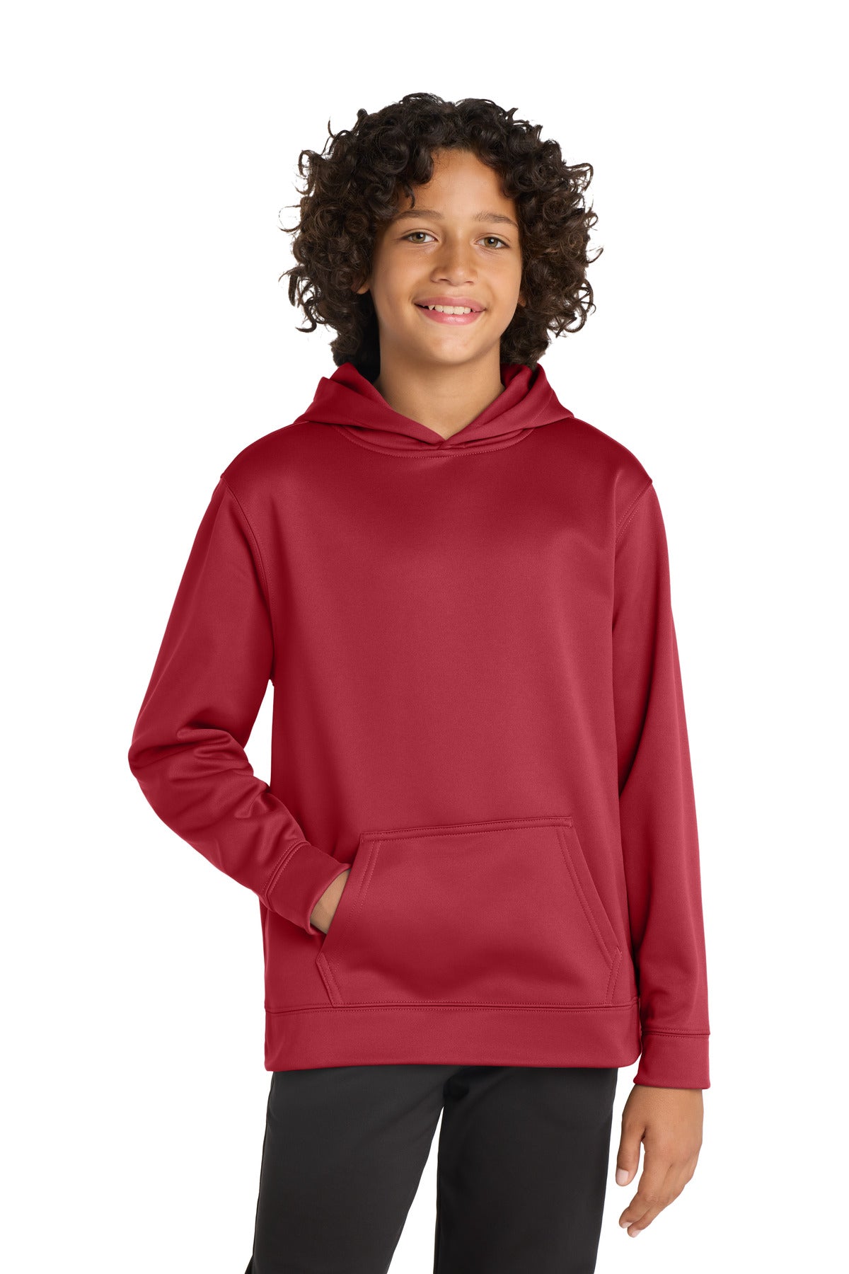 sport-tek ®  youth sport-wick ®  fleece hooded pullover. yst244