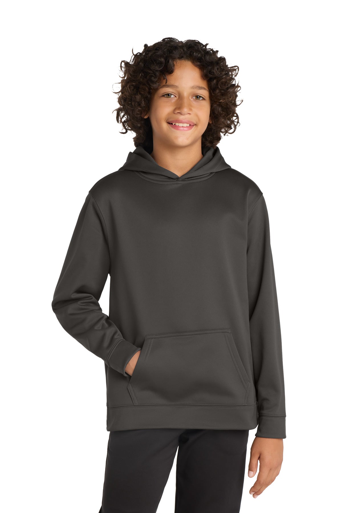 sport-tek ®  youth sport-wick ®  fleece hooded pullover. yst244