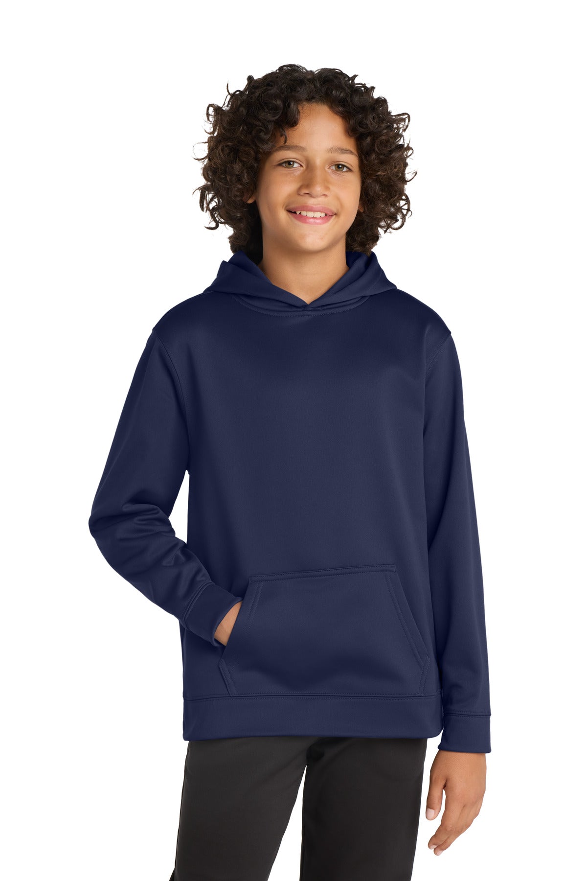 sport-tek ®  youth sport-wick ®  fleece hooded pullover. yst244