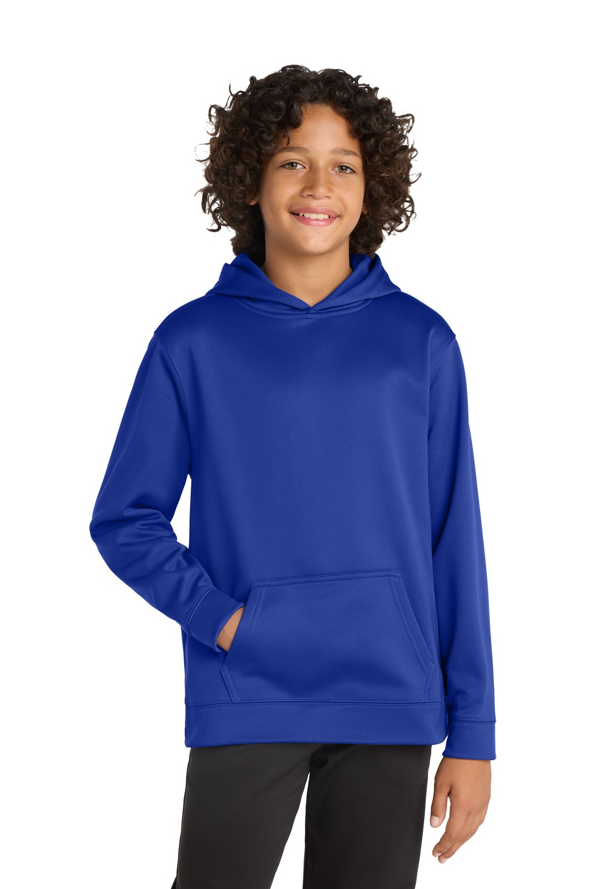 sport-tek ®  youth sport-wick ®  fleece hooded pullover. yst244
