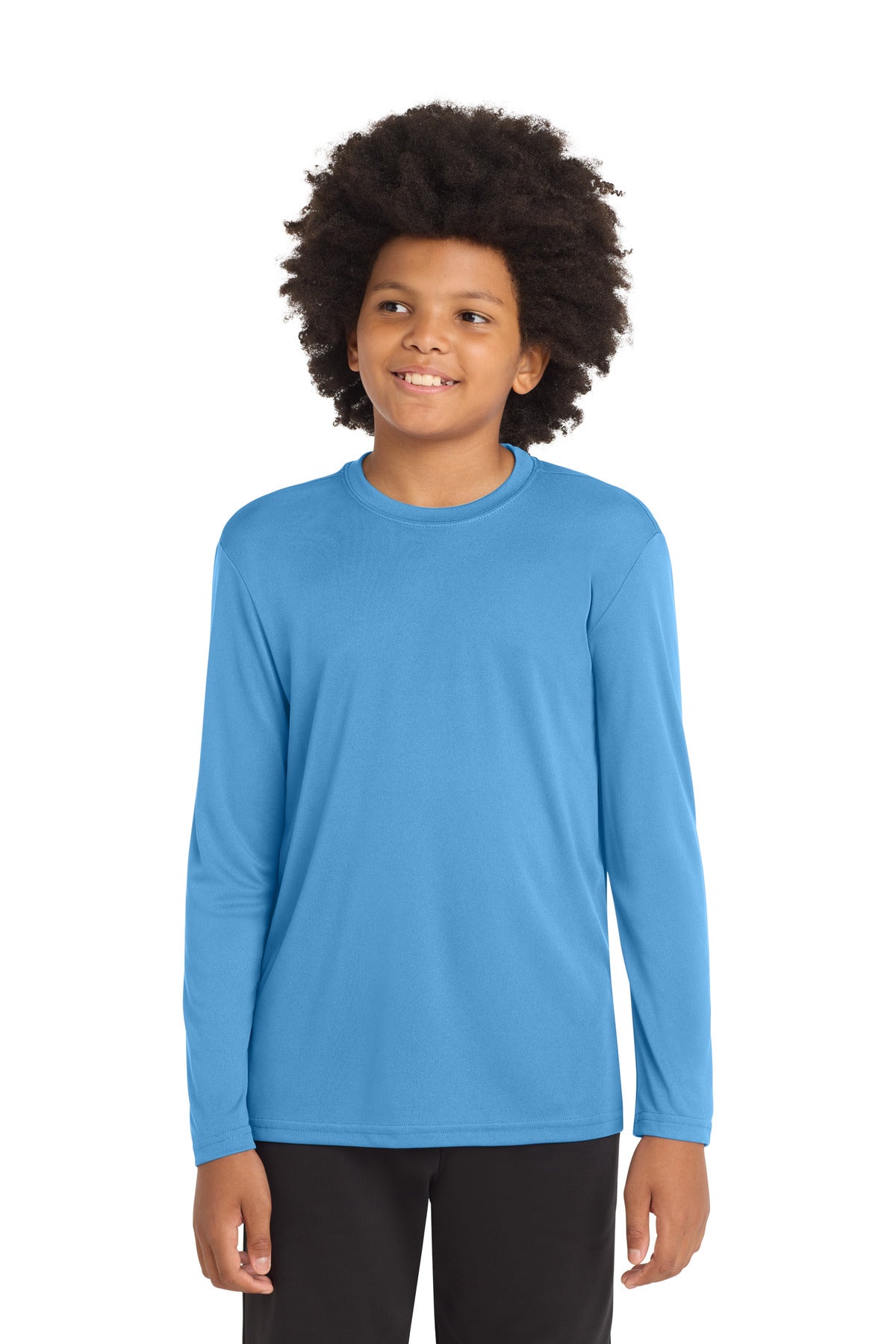 sport-tek ®  youth long sleeve posicharge ®  competitor™ tee. yst350ls