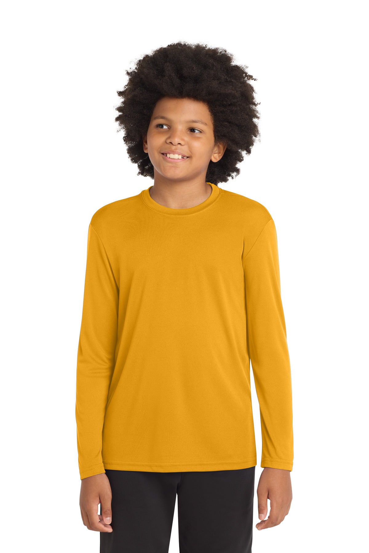 sport-tek ®  youth long sleeve posicharge ®  competitor™ tee. yst350ls