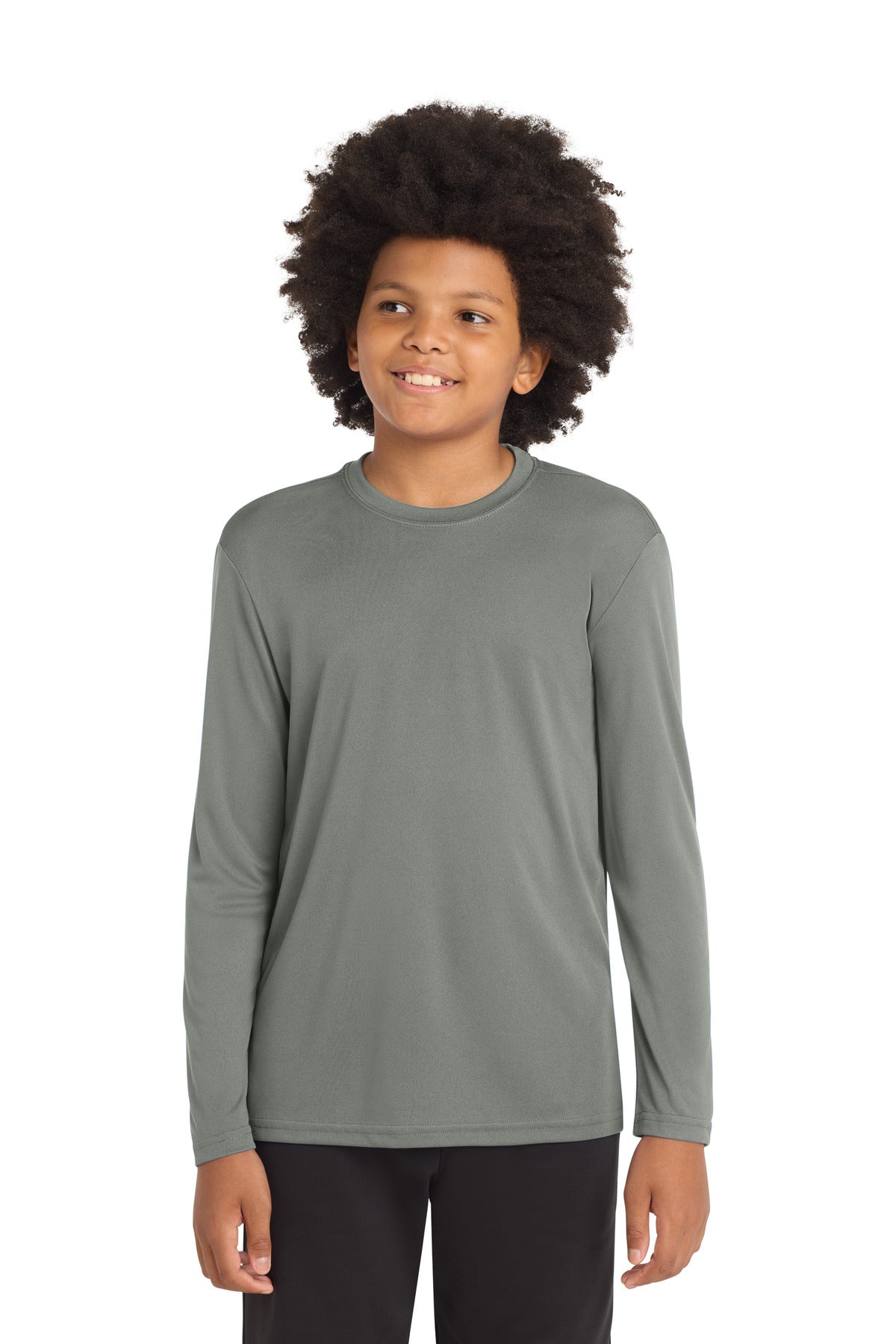 sport-tek ®  youth long sleeve posicharge ®  competitor™ tee. yst350ls