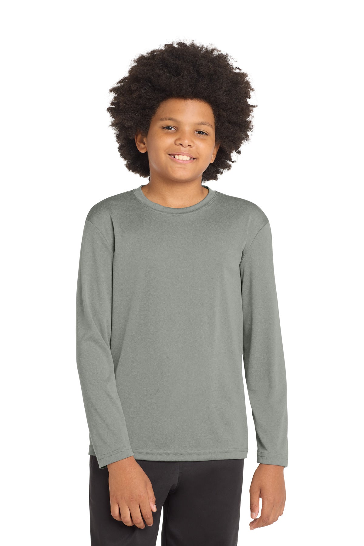 sport-tek ®  youth long sleeve posicharge ®  competitor™ tee. yst350ls