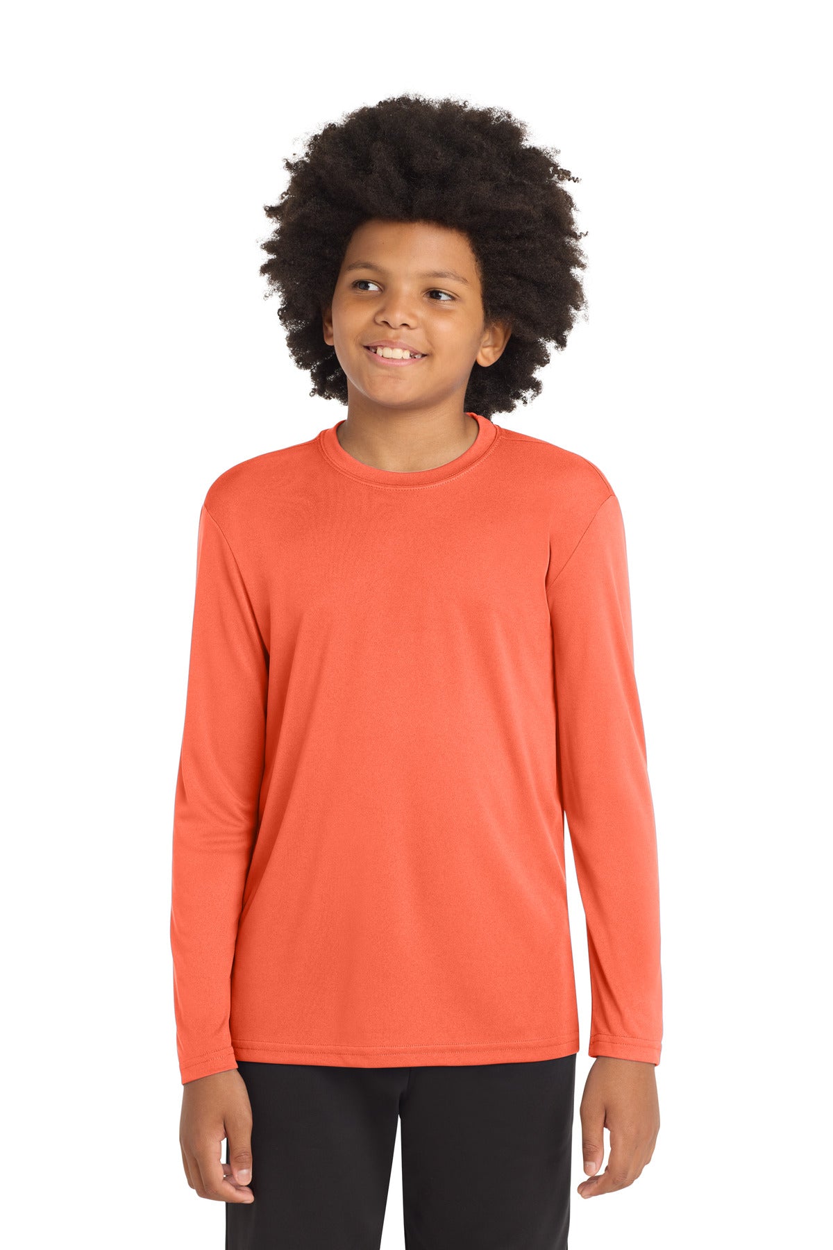 sport-tek ®  youth long sleeve posicharge ®  competitor™ tee. yst350ls