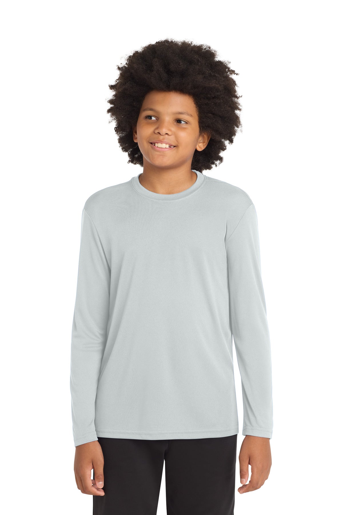 sport-tek ®  youth long sleeve posicharge ®  competitor™ tee. yst350ls