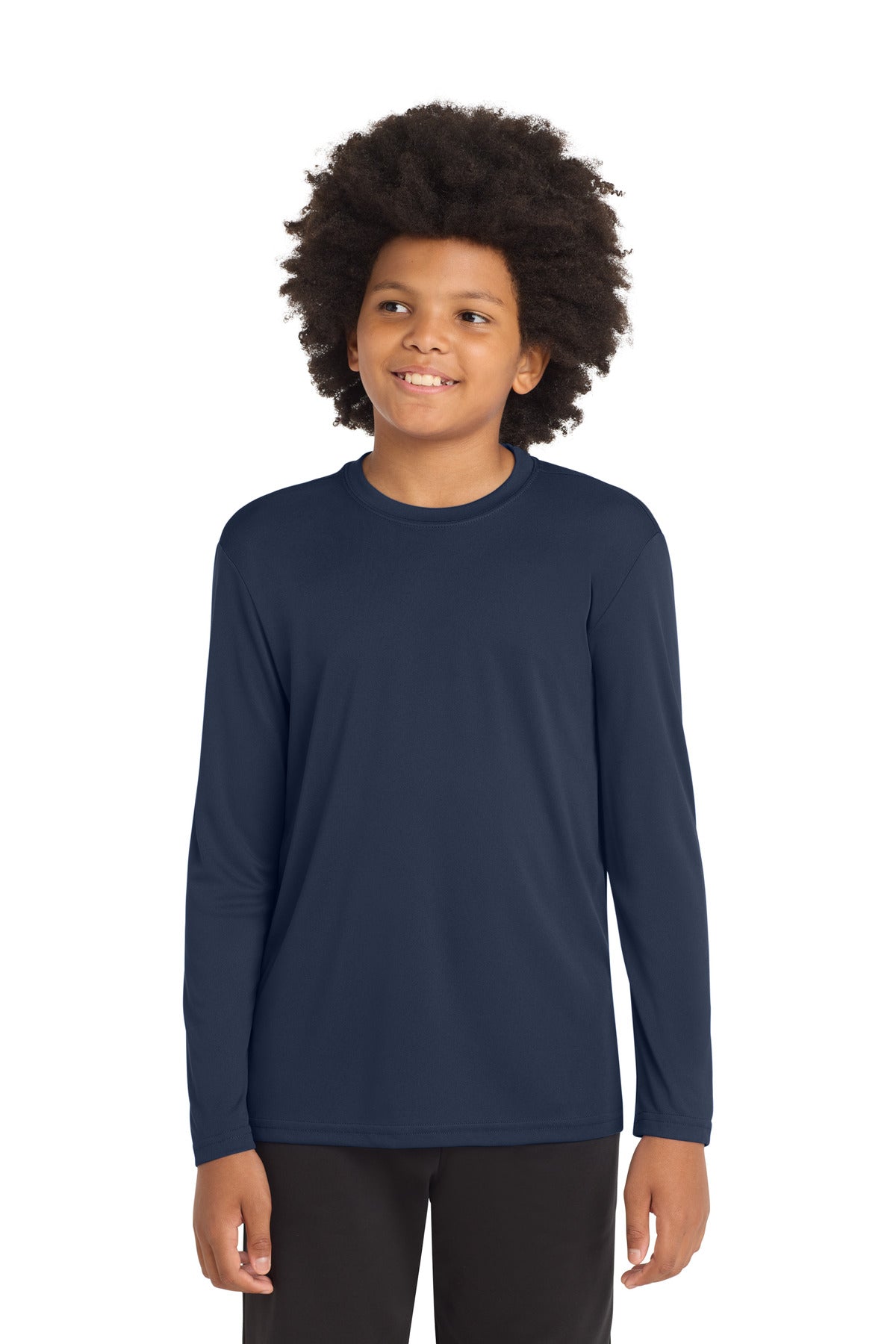 sport-tek ®  youth long sleeve posicharge ®  competitor™ tee. yst350ls