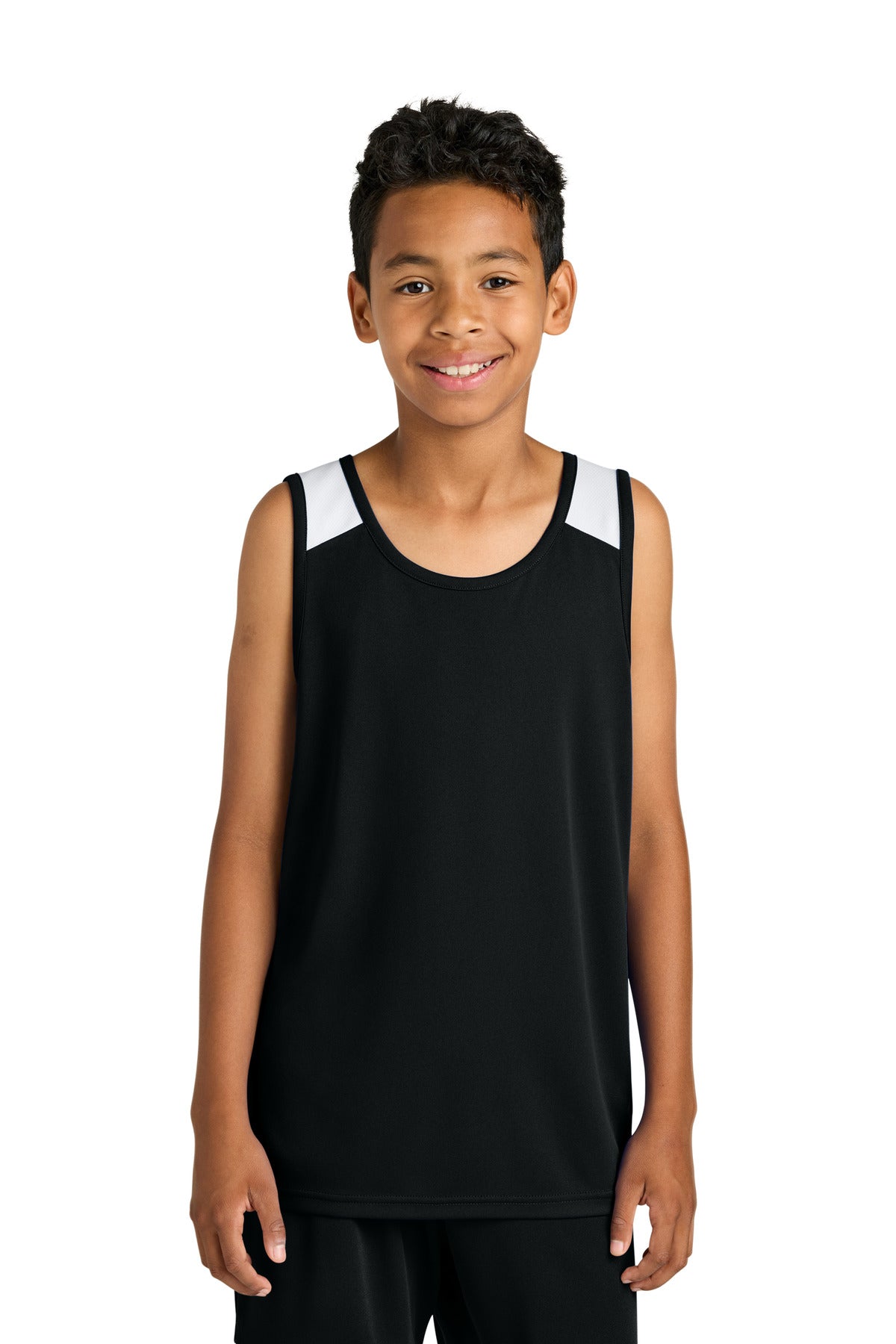 sport-tek ®  youth club track tank yst446