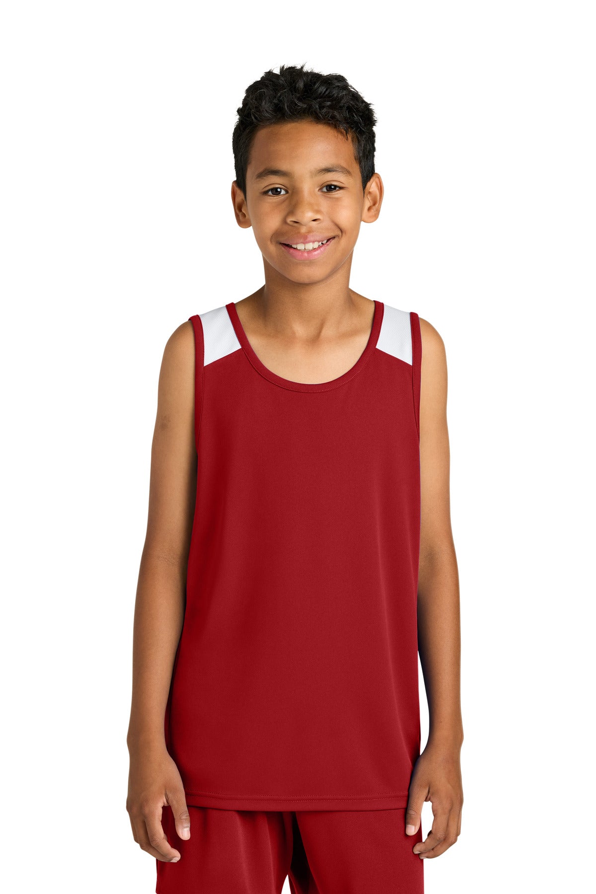 sport-tek ®  youth club track tank yst446