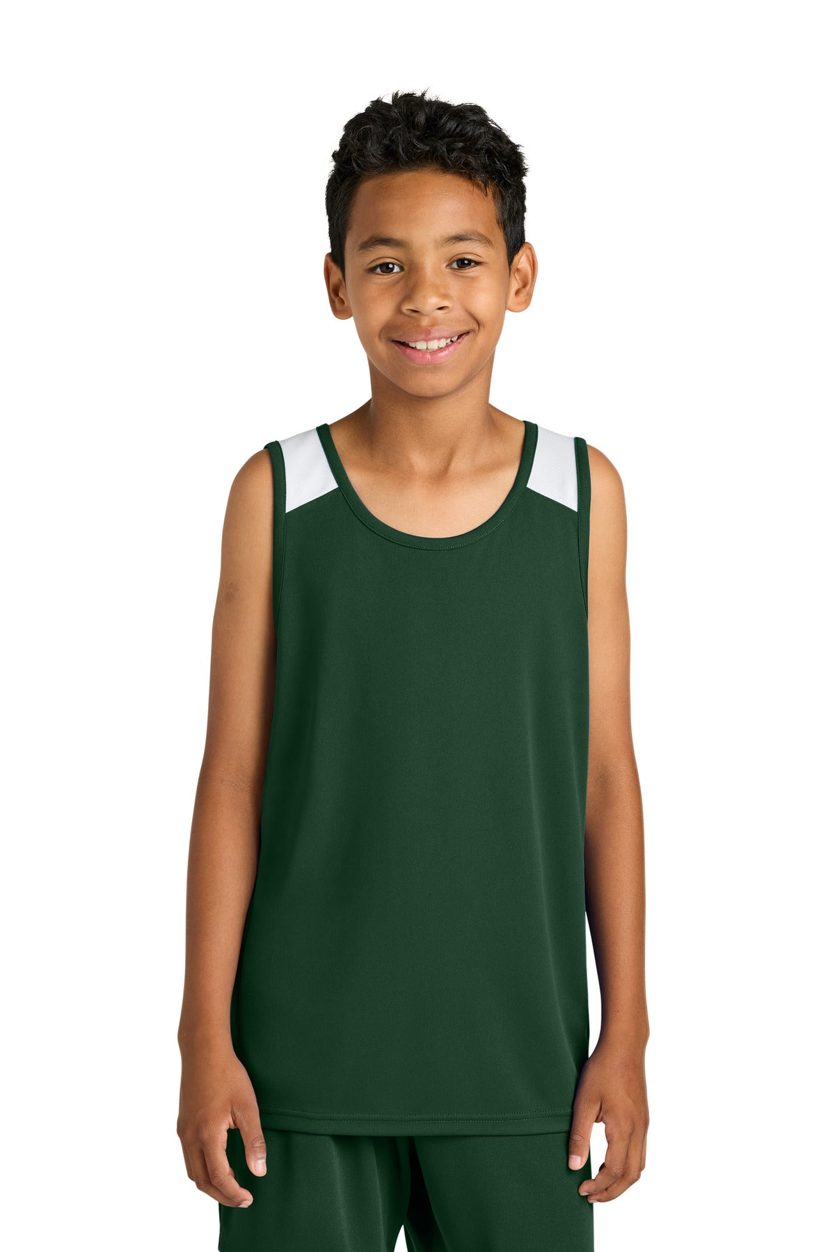 sport-tek ®  youth club track tank yst446