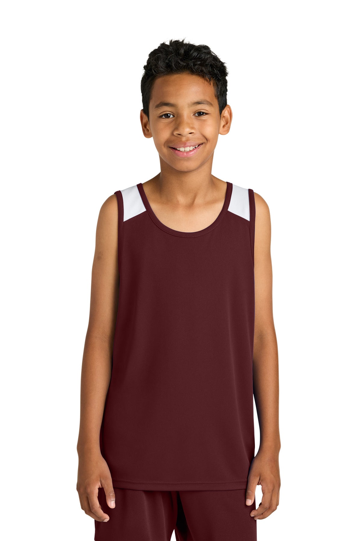 sport-tek ®  youth club track tank yst446