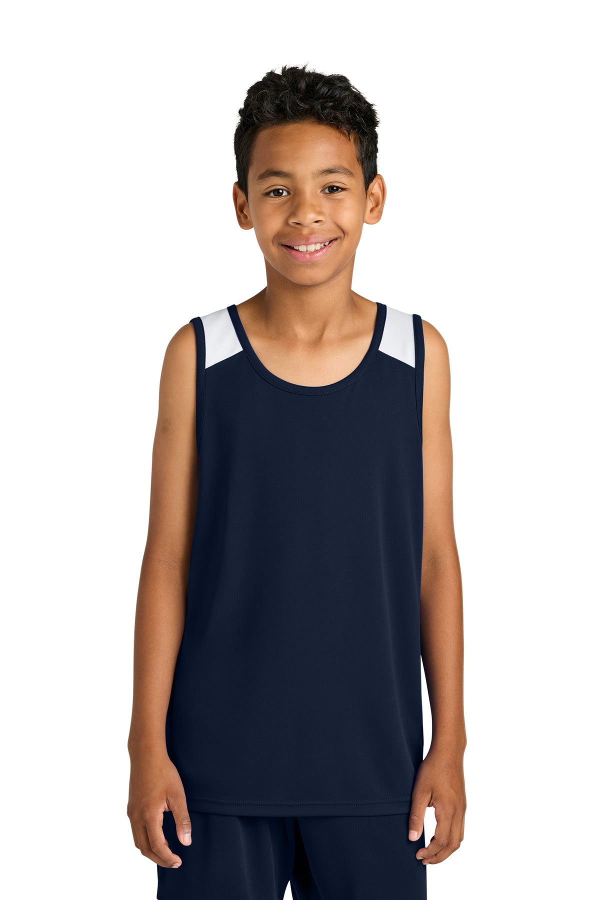sport-tek ®  youth club track tank yst446