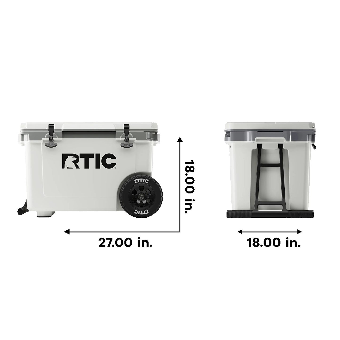 52 qt. rtic ultra light cooler with wheels
