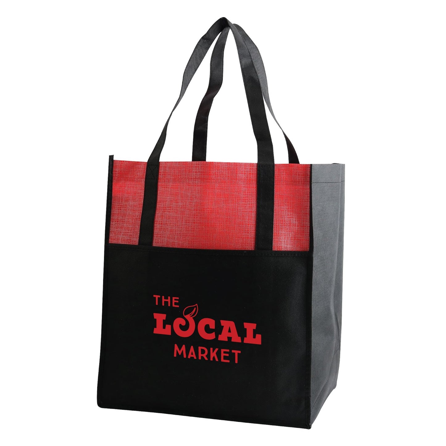 non woven shopping tote bag with insert (13"x15"x10")