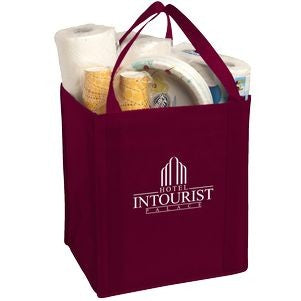 large non-woven grocery shopping tote bag
