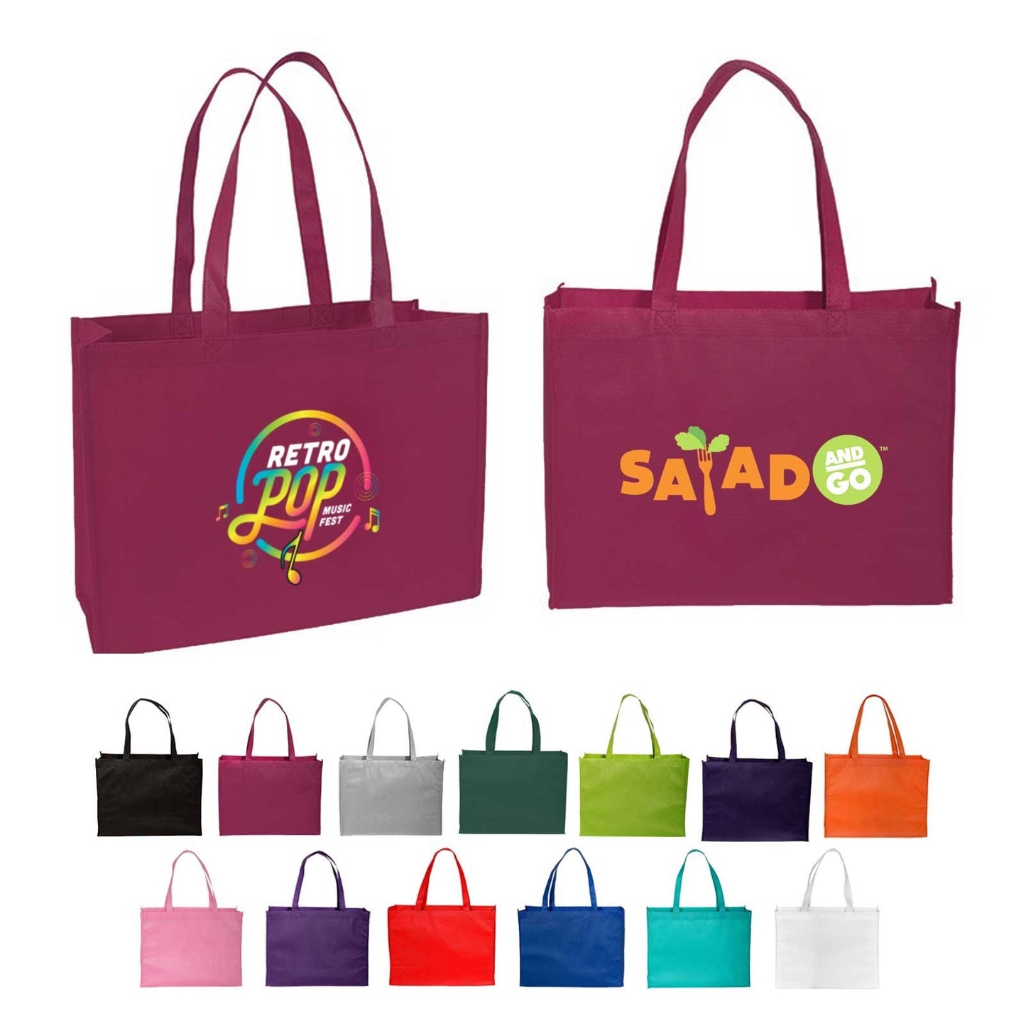 full color standard non woven tote