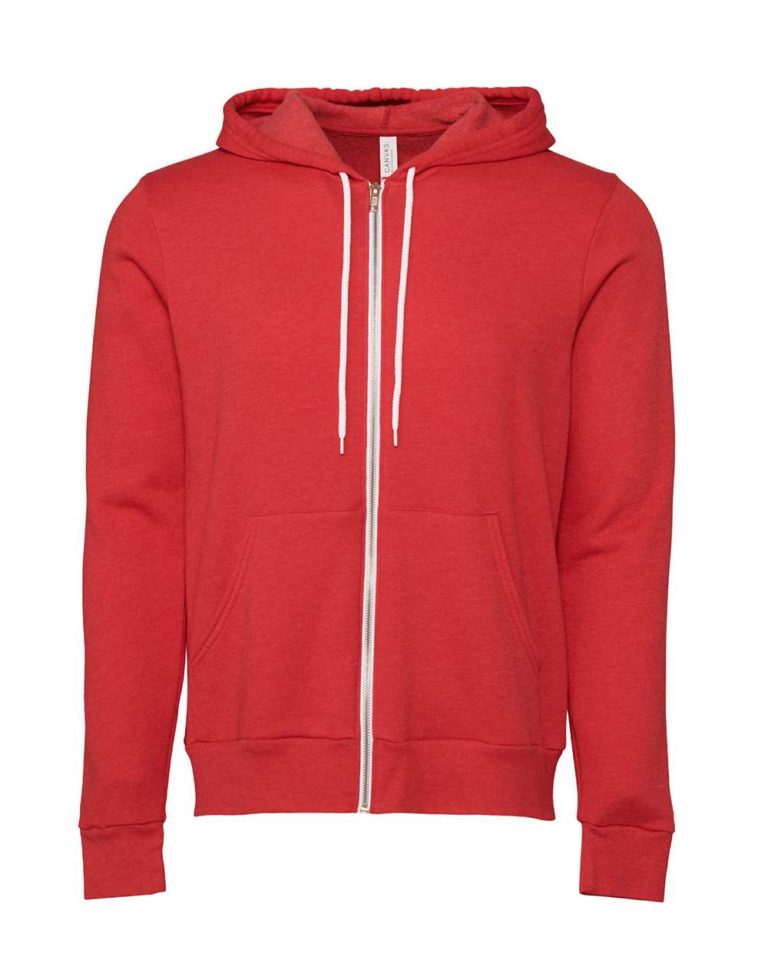 BELLA + CANVAS - Unisex Sponge Fleece Full-Zip Hoodie - 3739 - Century ...